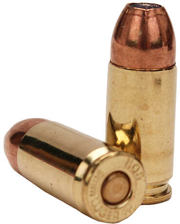 9mm Luger 20 Rounds Ammunition Nosler 124 Grain Hollow Point