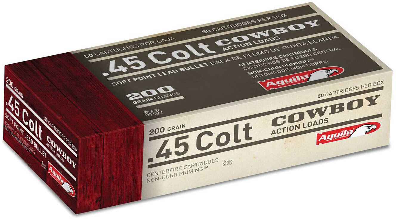 Aguila 45 Colt 200 Grain Soft Point Ammo 50 Rounds