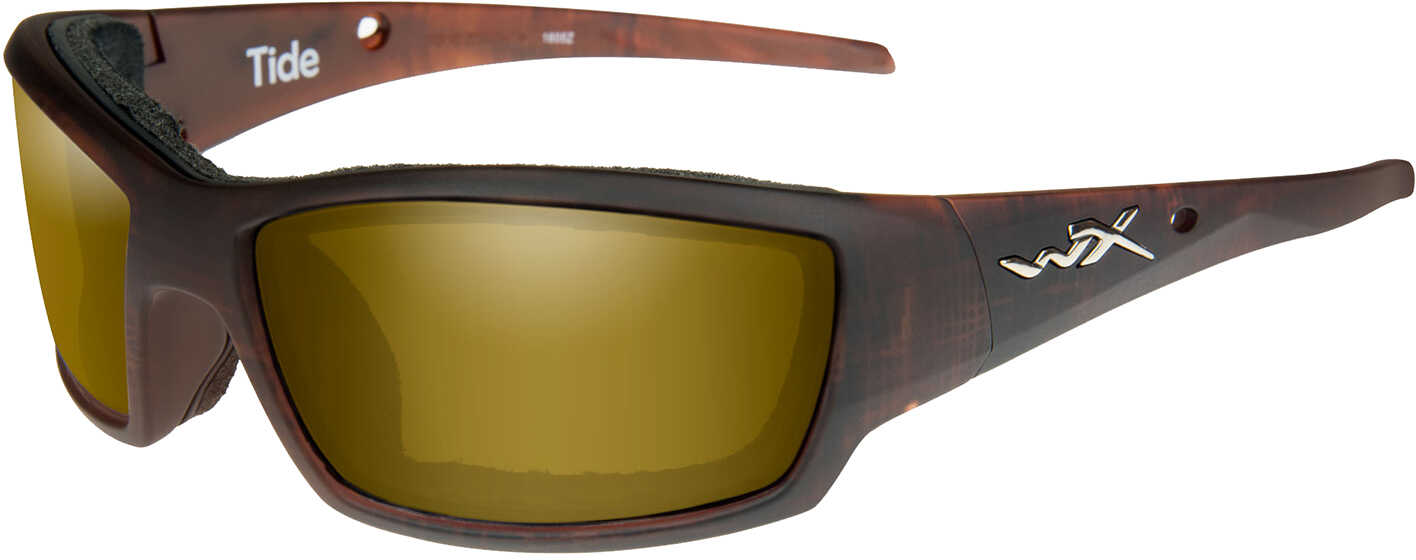 Wiley X Inc. Polarized Sunglasses Tide Amb Gld Mir/Matte Hick Br Model: CCTID04