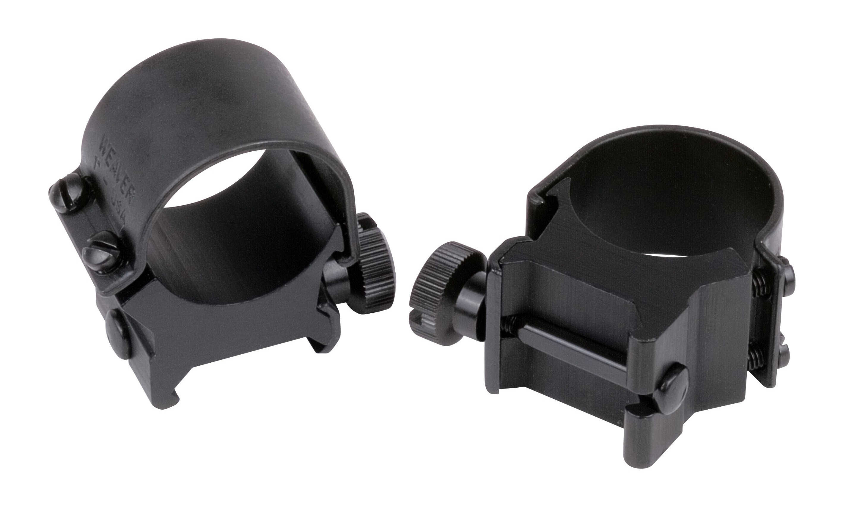 Weaver Detachable Top Mount Rings 1" High, Matte Black 49042