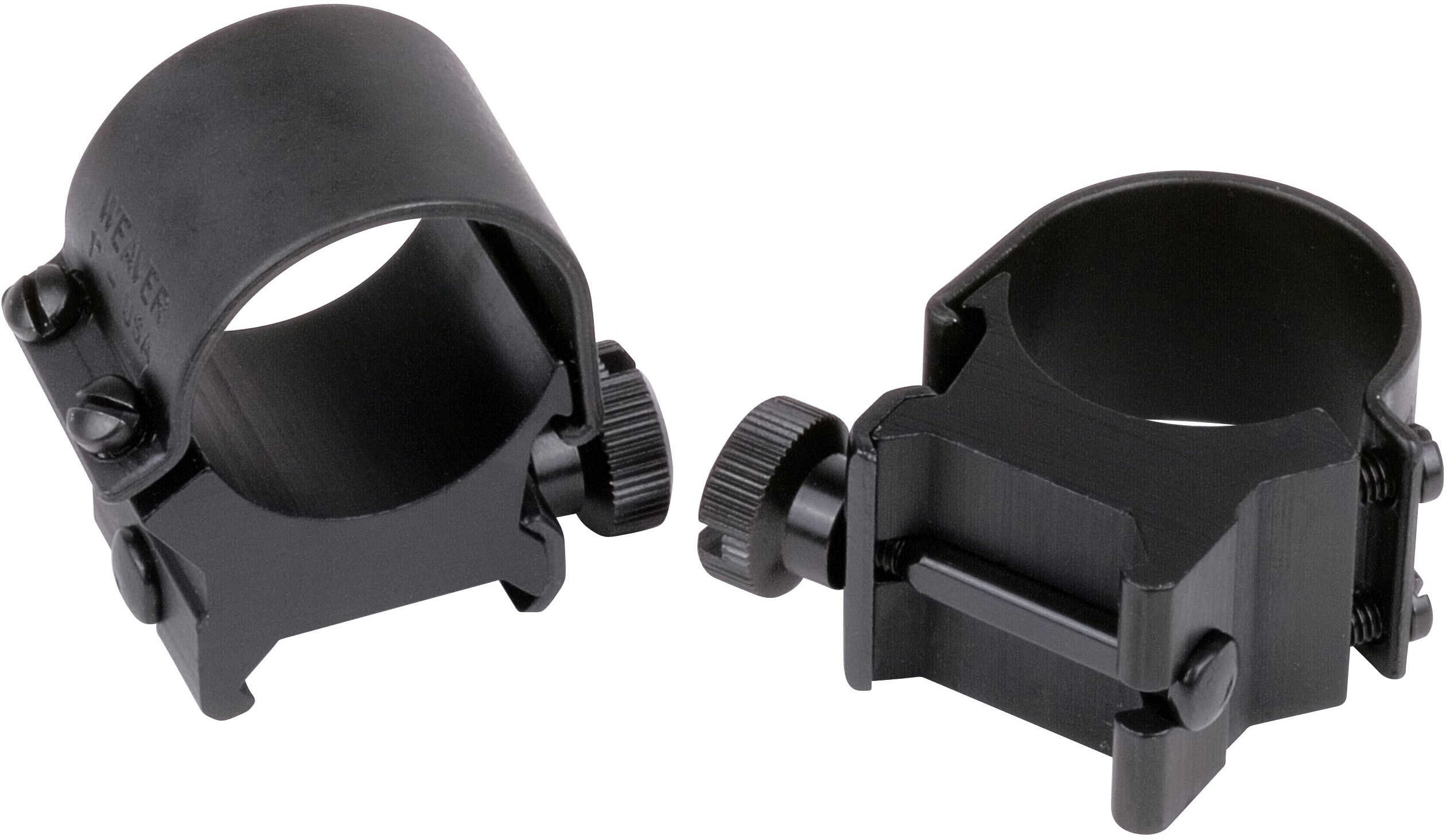 Weaver Detachable Top Mount Rings 30mm High, Matte Black 49120