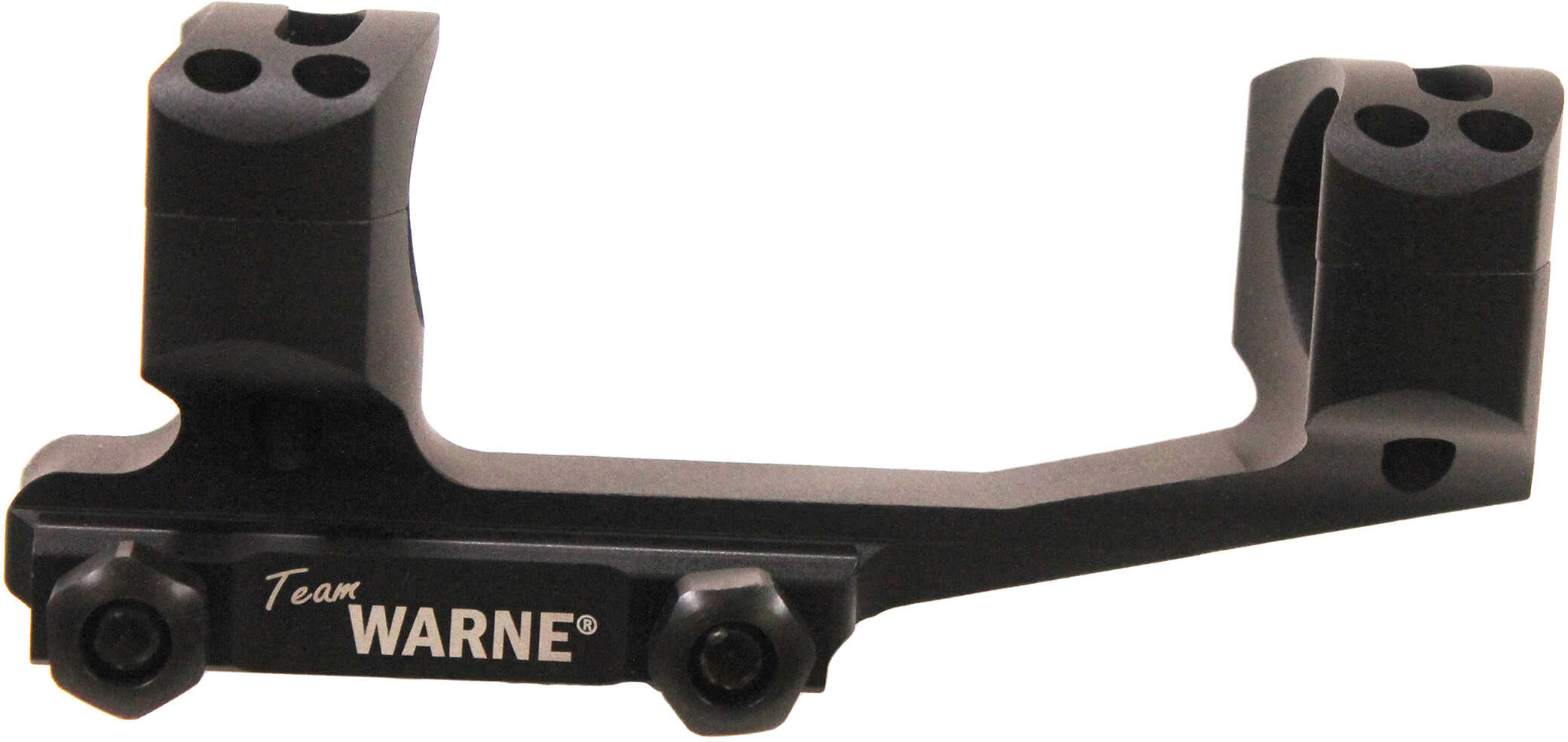 Warne Scope Mounts Generation 2 1" Fits AR Rifles Extended Skeletonized Black Finish XSKEL1TW