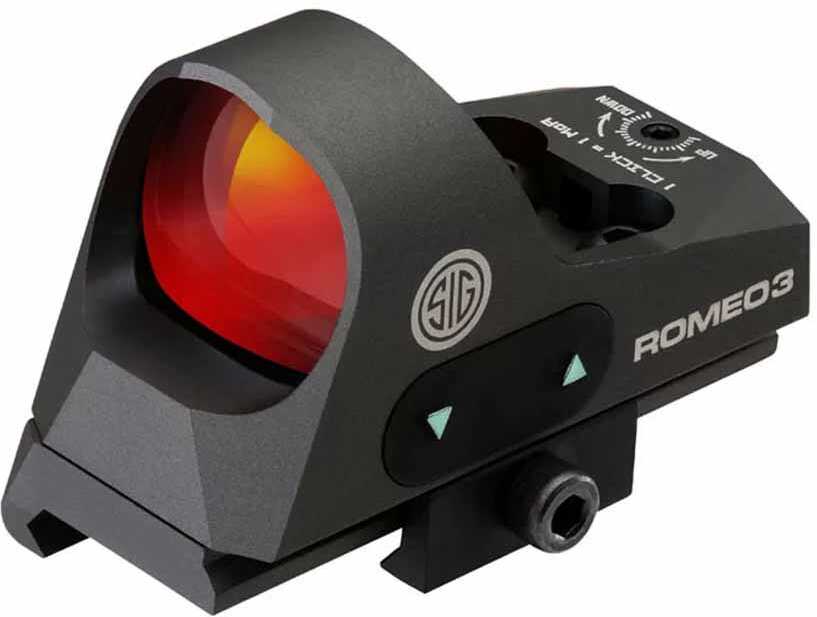 Sig Sauer Romeo3 Reflex Sight 1X25mm 3 MOA Dot 1.0 Adjustable Md: SOR31002