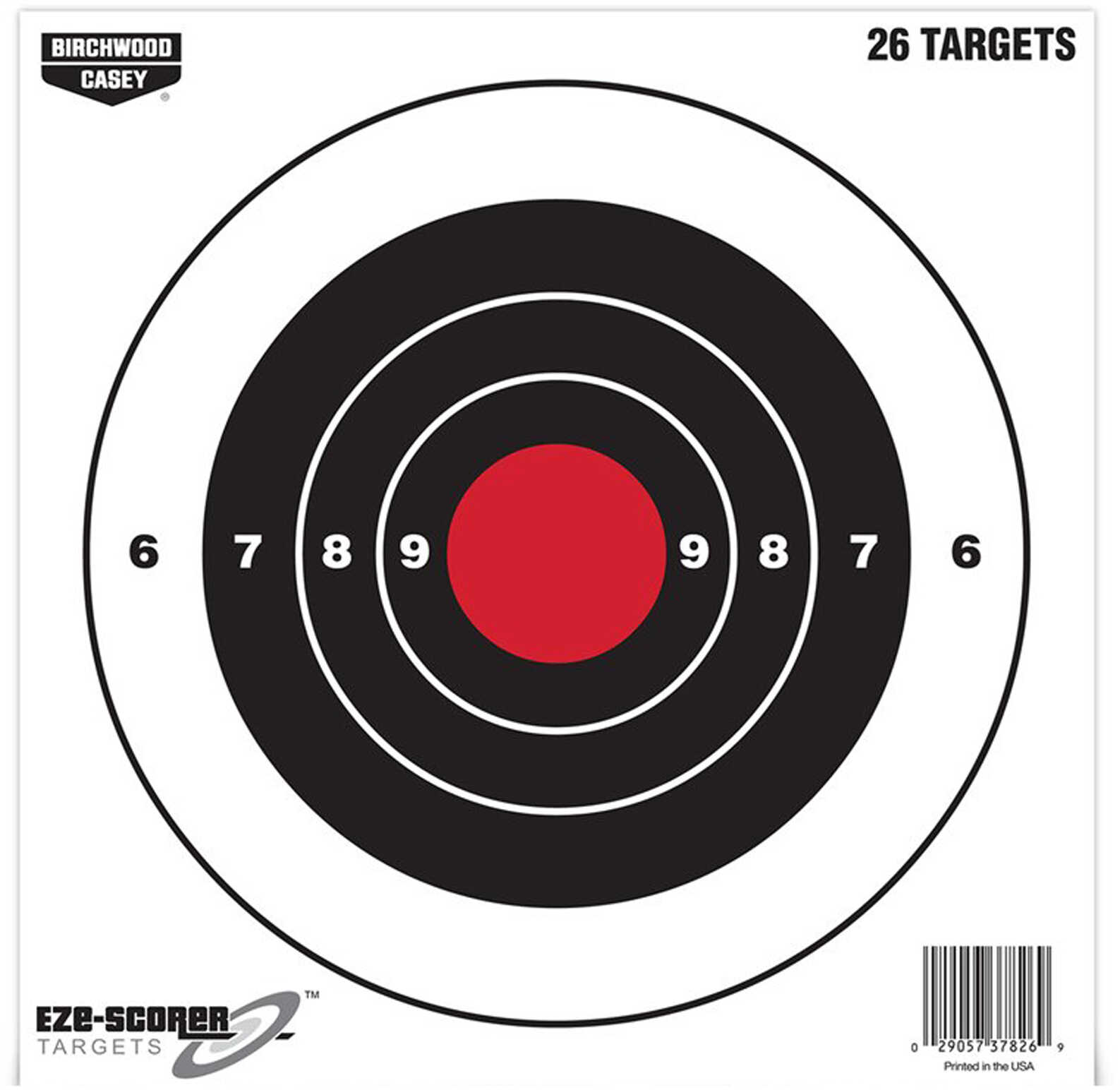 Birchwood Casey B/C Target EZE-SCORER Paper 8" BULL'S-Eye 26 Targets