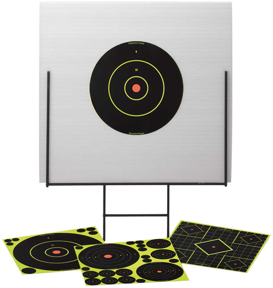 Birchwood Casey Portable Shooting Range and Backboard 13 Shoot-N-C Targets 58 1" Pasters 46101