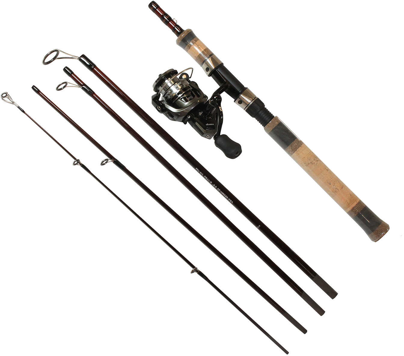 Okuma Voyager Select 5 Piece Spinning Combo 20 4.8:1 Gear Ratio 2-6 lb Line Rate 1/32-3/8 oz Lure Ambidextrous