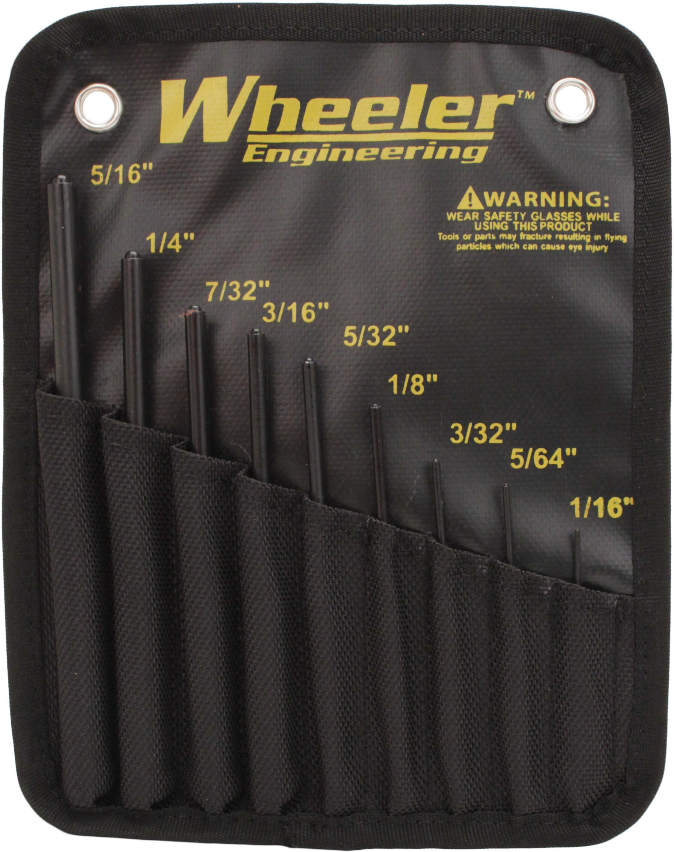 Wheeler Roll Pin Punch Set Tool 9 piece set 204513