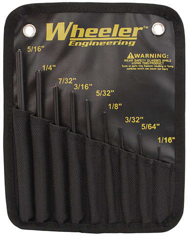 Wheeler Roll Pin Punch Set Tool 9 piece set 204513