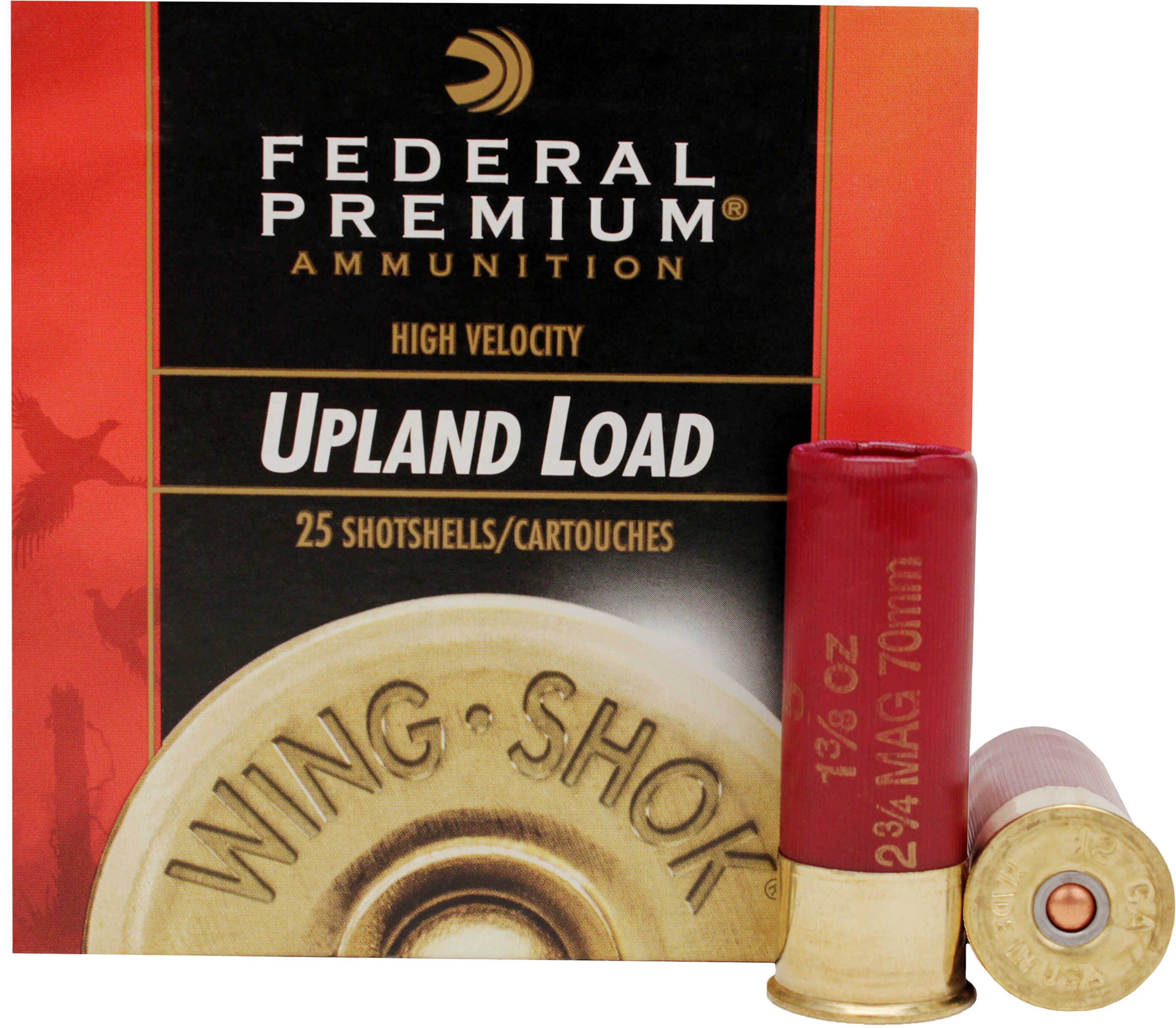 12 Gauge 25 Rounds Ammunition Federal Cartridge 2 3/4" 1 3/8 oz Lead #4