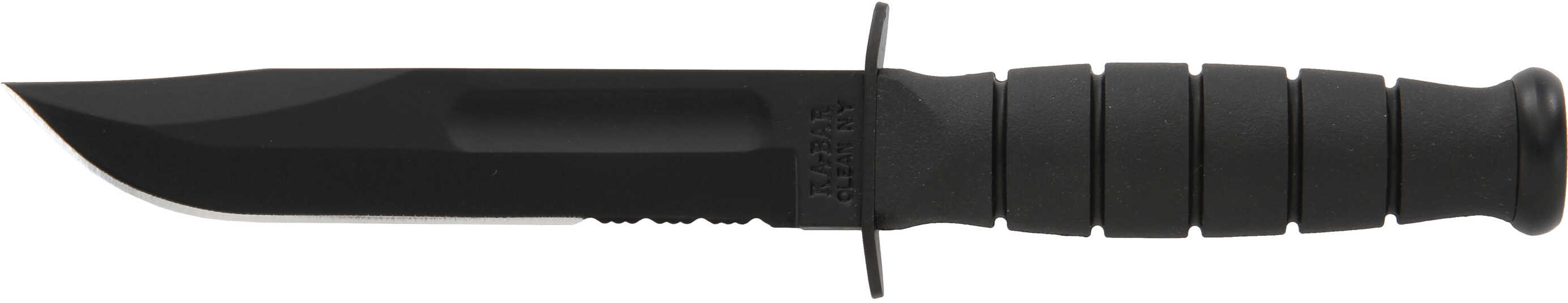 Ka-Bar Short Kabar Black/Serrated Clam Pack 4-1259CP-2