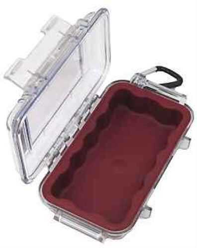 Pelican MicroCase 1015 Red w/Clear Top 1015-008-100