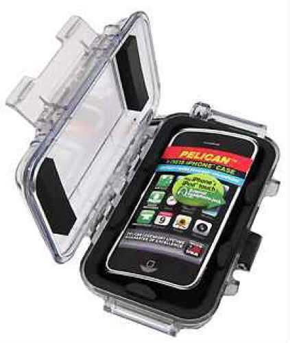 Pelican I1015 iPhone/iPod Touch Case Black/Clear Hard 6.5"X4.06"X2.12"