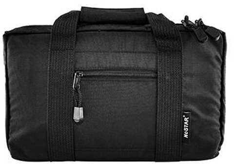 NCSTAR Discreet Pistol Case Nylon Black Two Padded Handgun Compartments Six Elastic Magazine Loops Carry Handle CPB2903