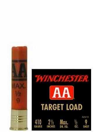 410 Gauge 25 Rounds Ammunition Winchester 1/2" oz Lead #9