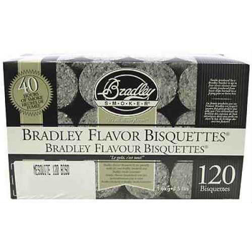 Bradley Technologies Smoker Bisquettes Mesquite, 120 Pack Md: BTMQ120