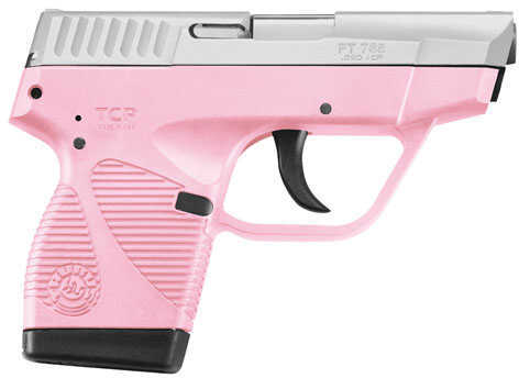 Taurus 738 TCP 380 ACP Stainless Steel Pink Polymer Grip 6+1 Rounds Semi Automatic Pistol 1738039P