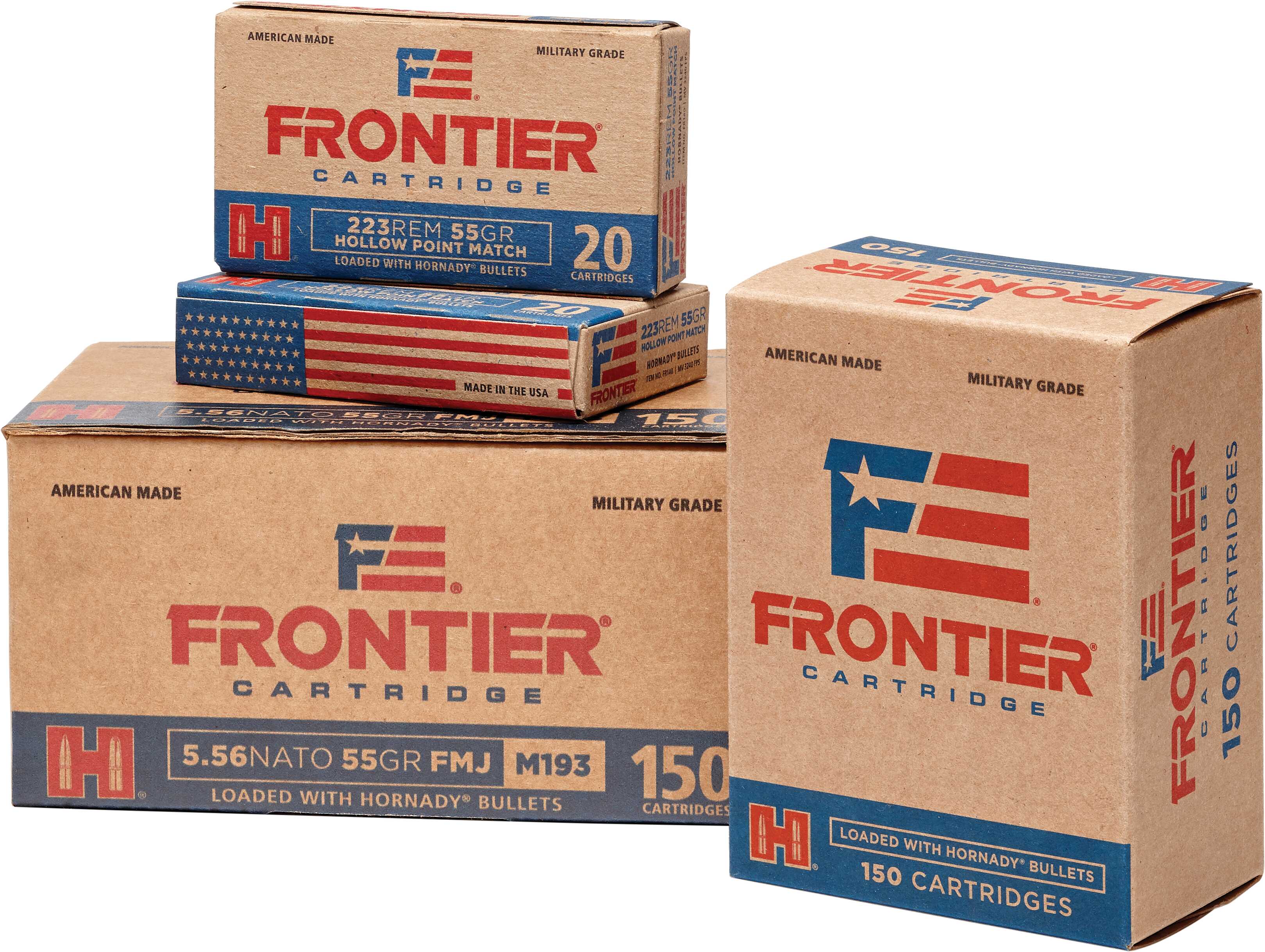 5.56mm Nato 50 Rounds Ammunition Hornady 55 Grain Hollow Point Boat Tail