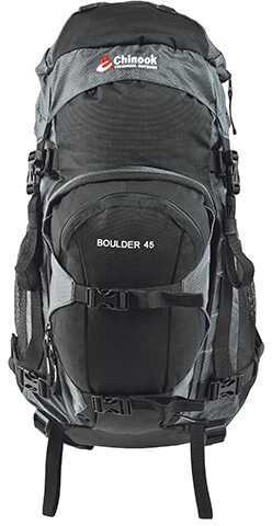 Chinook Backpacks, Boulder 45, Black