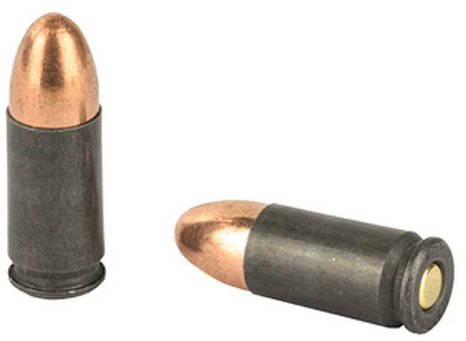 9mm Luger 50 Rounds Ammunition Barnaul Ammo 115 Grain Full Metal Jacket
