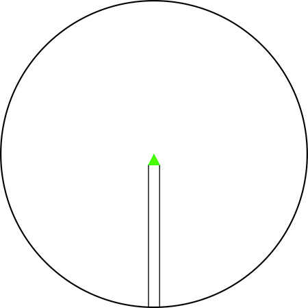 Trijicon Accupoint Scope With Return To Zero 3-18X 50mm Obj 30mm Tube Satin Black Finish Illuminated Green Triangle Pos