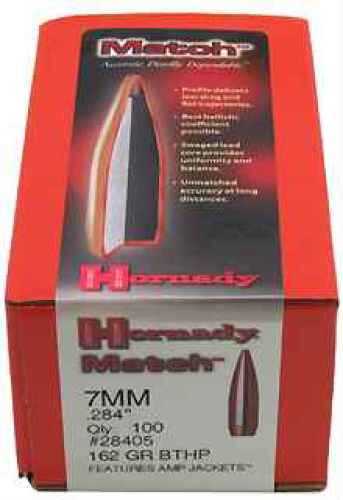 Hornady 7mm Bullets 162 Griai BTHP Match Box of 100 Mumber 28405