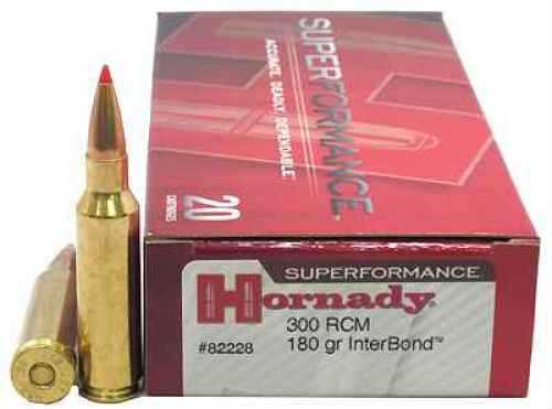 300 Ruger Compact Magnum 20 Rounds Ammunition Hornady 180 Grain Ballistic Tip