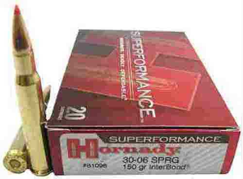 30-06 Springfield 20 Rounds Ammunition Hornady 150 Grain Ballistic Tip