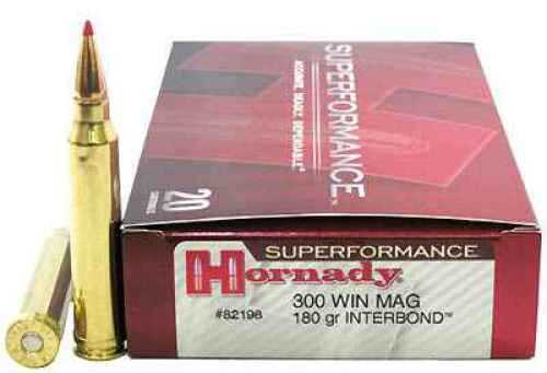 300 Winchester Magnum 20 Rounds Ammunition <span style="font-weight:bolder; ">Hornady</span> 180 Grain Soft Point