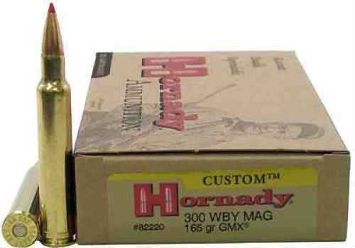 300 Weatherby Magnum 20 Rounds Ammunition Hornady 165 Grain GMX