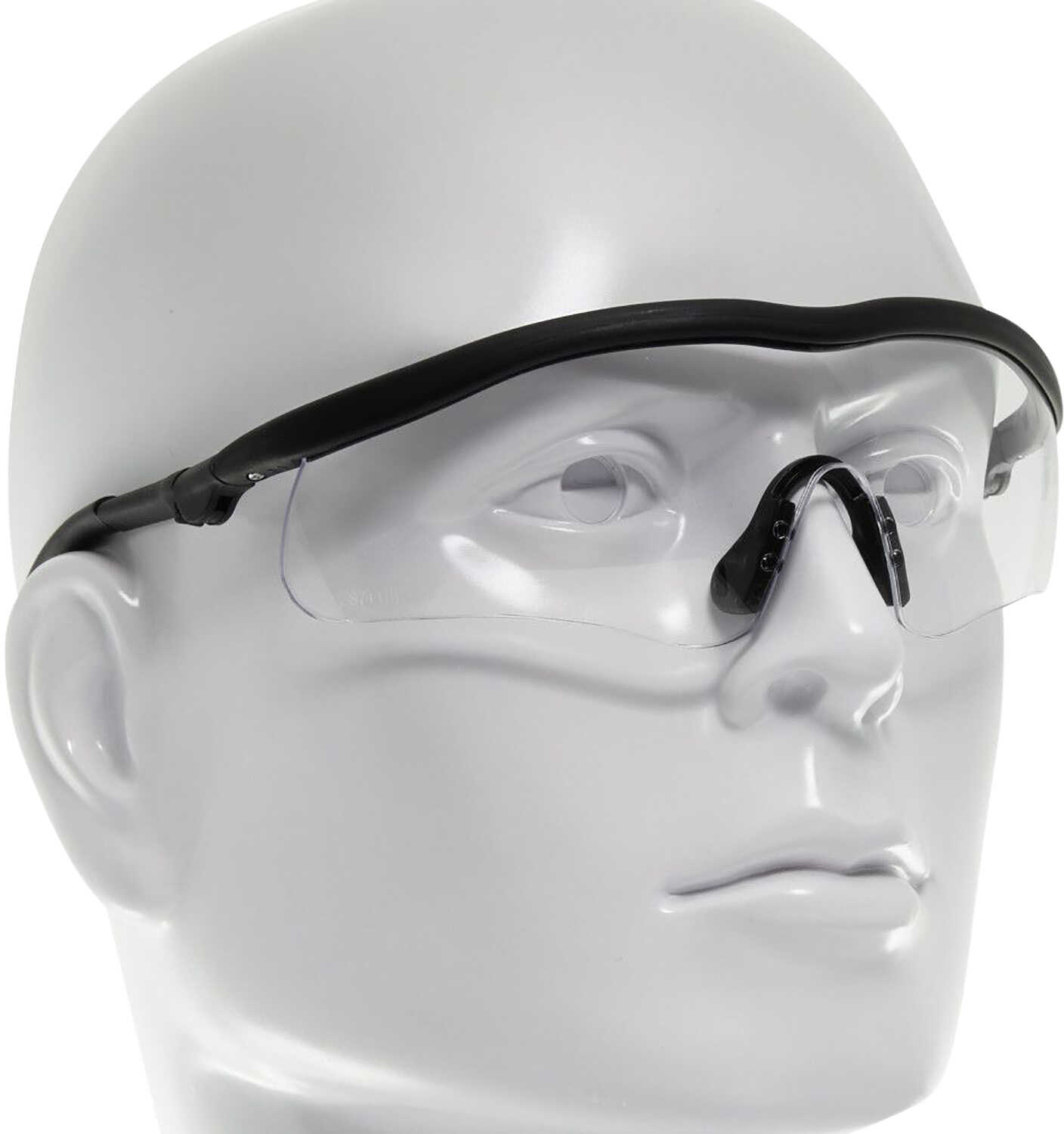 Allen Guardian Shooting Glasses Polycarbonate Clear Lens Black Frame