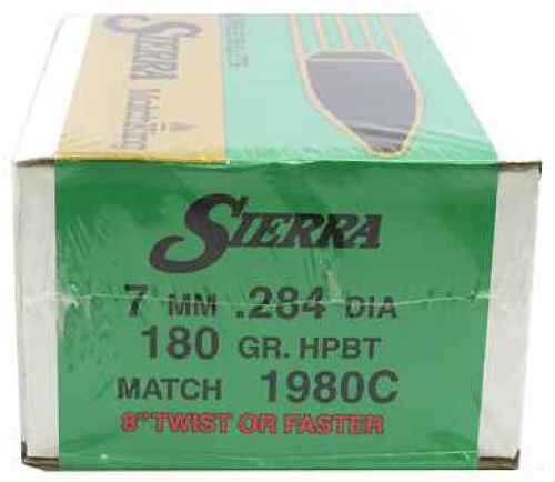 Sierra 7mm/284 Caliber 180 Grain HPBT Match /500 1980C