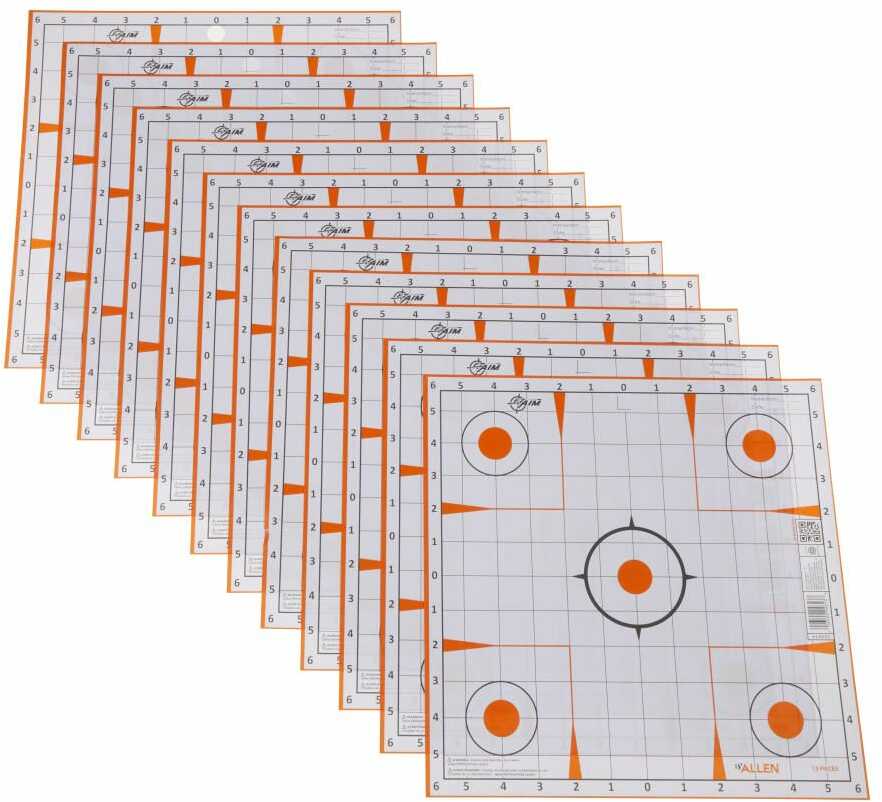 Allen 15333 EZ Aim Paper 12" X Sight-In Grid White/Orange Pack