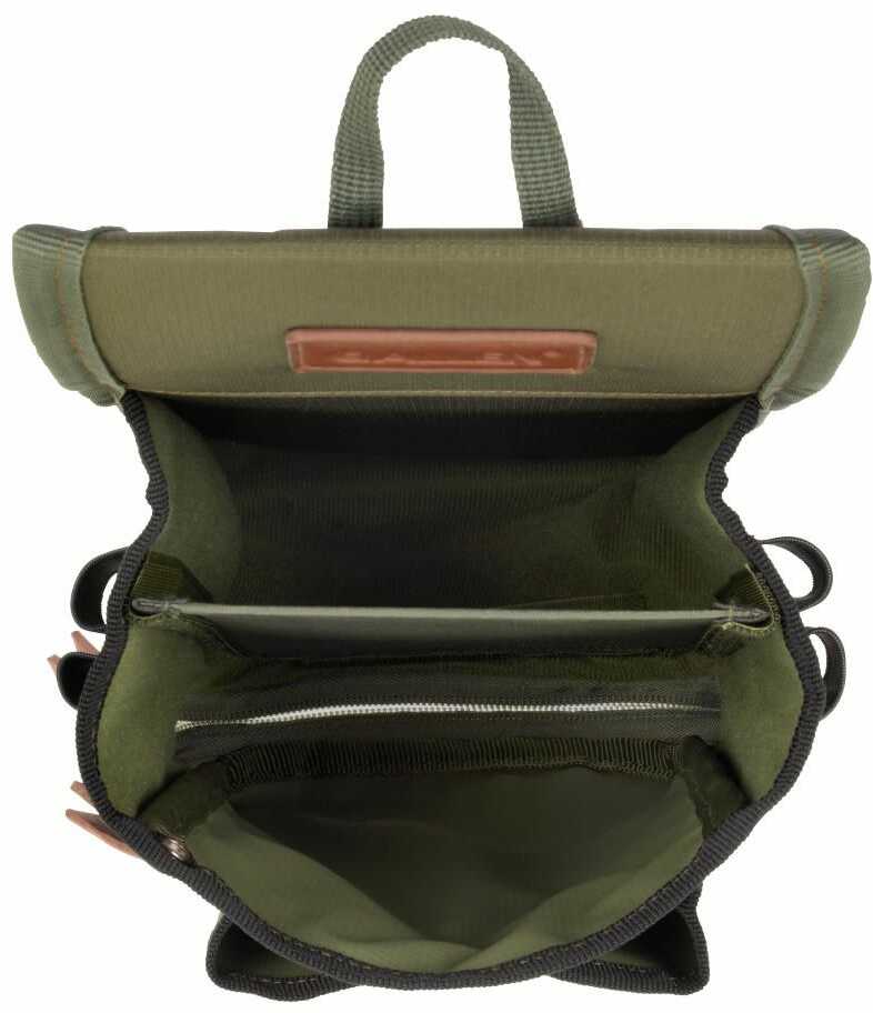 ALLEN TRIUMPH DOUBLE COMPARTMENT SHELL BAG OLIVE GREEN