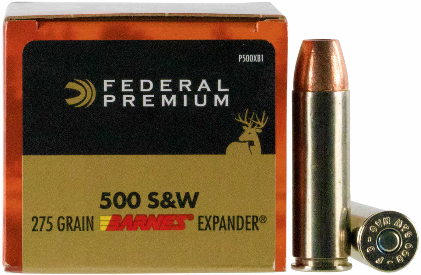 500 S&W 20 Rounds Ammunition Federal Cartridge 275 Grain Hollow Point