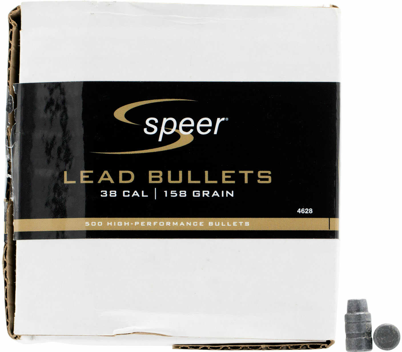 Speer Bullet 38 Caliber 158 Grains HP Lead SWC .358" 500/Box 4628