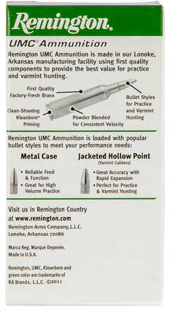 30 Carbine 50 Rounds Ammunition Remington 110 Grain Full Metal Jacket