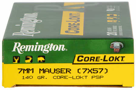 Remington 7x57mm Mauser 140 Gr Soft Point Ammo - 20 Rounds for Versatile Hunting