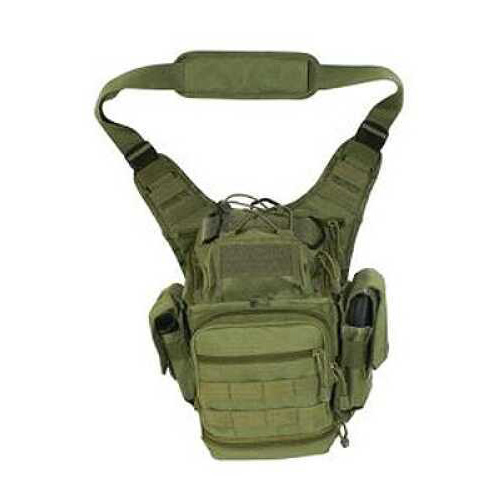 NCSTAR First Responder Utility Bag Nylon Green MOLLE / PALS Webbing Rear Concealed Carry Pocket Shoulder Strap CVFRB2918