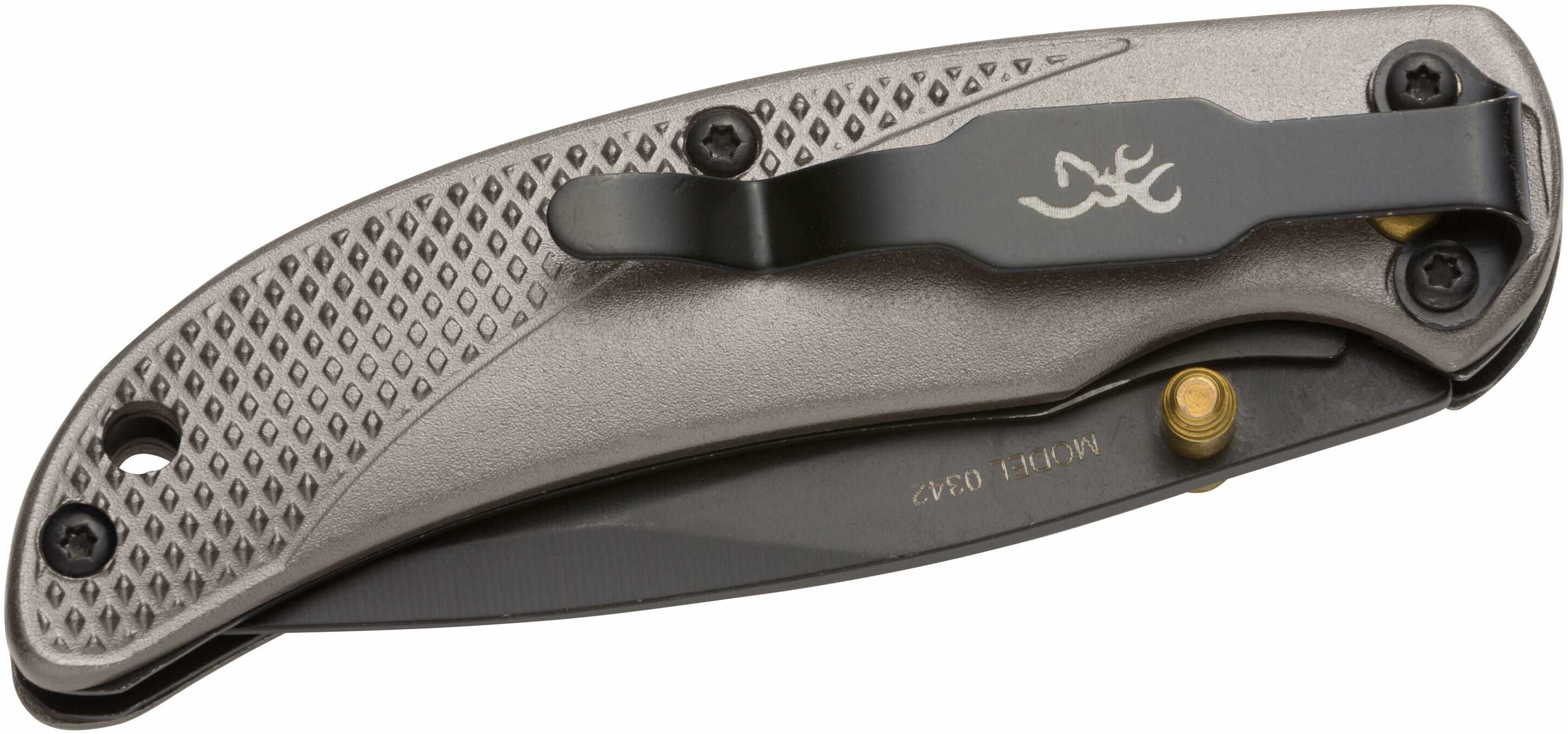 Browning Knife Prism Iii Folding Hunter 2.38" Black/carbon Gray