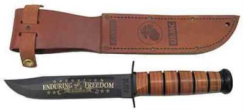 Ka-Bar Commemorative Knife USMC OEF Afghanistan, Leather Sheath 2-9169-2