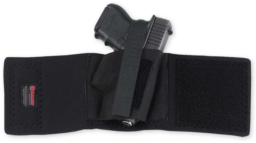 Galco Cop Ankle Band Holster Fits Semi Auto Pistols and Double Action Revolvers Right Hand Black CAB2L