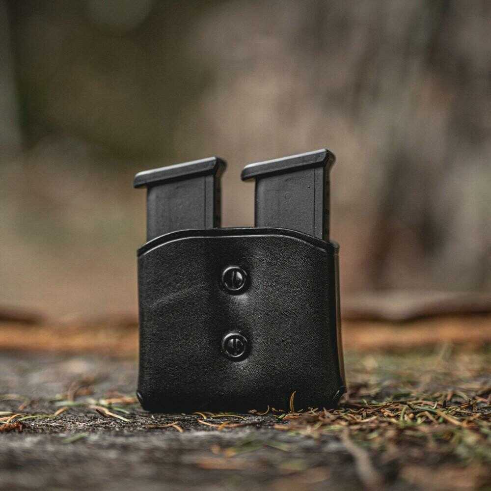 Galco Gunleather Black Double Magazine Case Fits Belts 1"-1 3/4" Wide Md: DMC22B