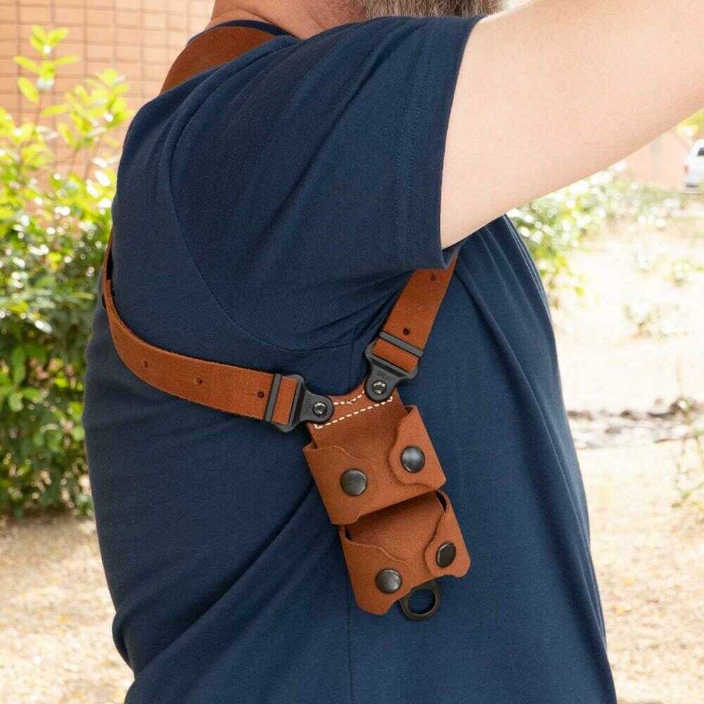 Galco Classic Lite Shoulder System Natural Leather for Glock 17/22/31 Gen1-5 Right Hand