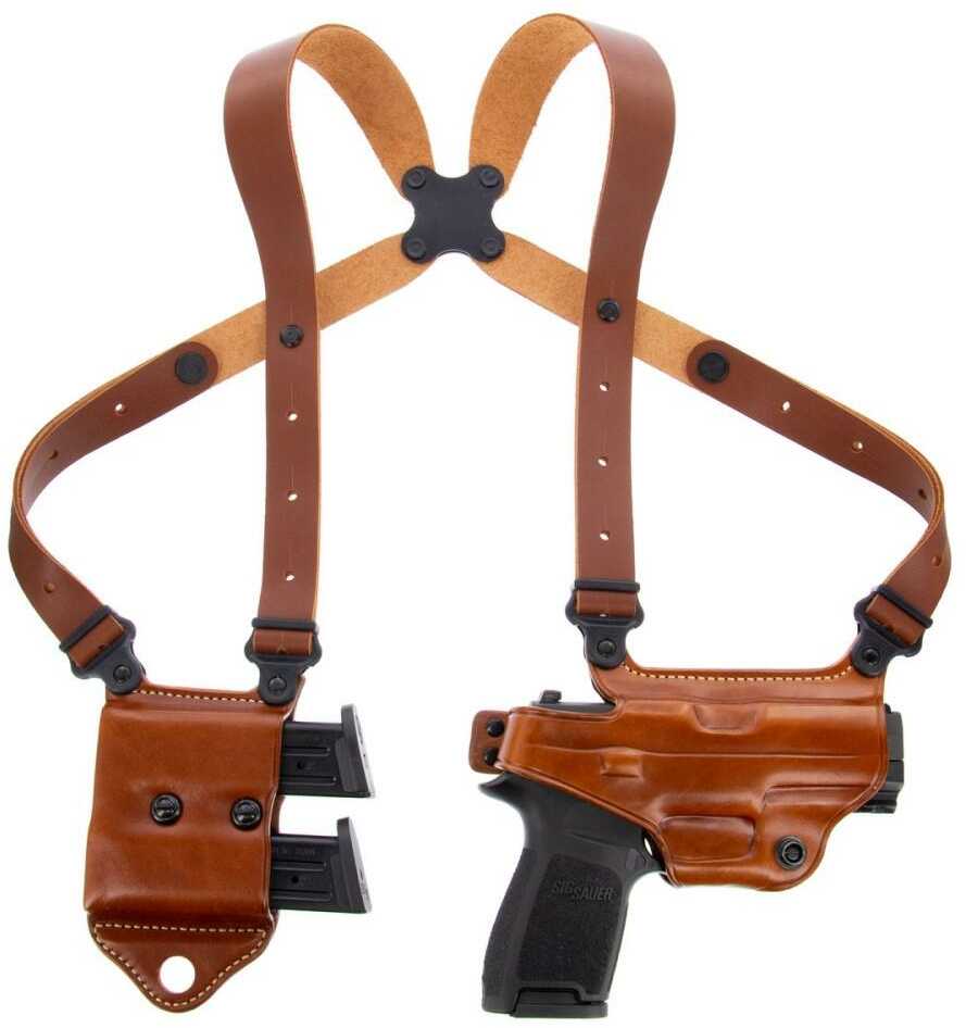 Galco Miami Classic II Shoulder Holster Fits 1911 Government Right Hand Tan Leather MCII212