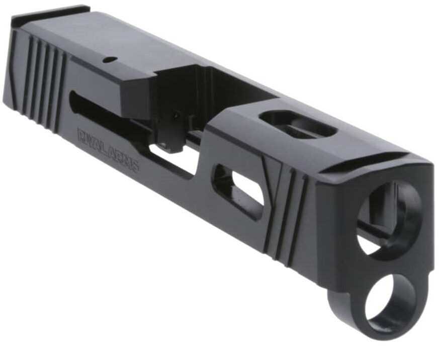 Rival Arms Precision Slide With Front/Rear Serrations & Rms Cuts QPQ Black 416R Stainless Steel For Sig P36