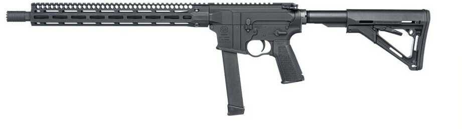 Troy Industries SOCC Carbine Semi-Automatic Rifle 9mm Luger 16" Barrel (1)-33Rd Magazine Polymer Stock Black Finish