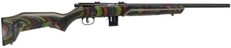 Savage Mark II Minimalist Bolt Action Rifle 17 HMR 10 Round 18" Barrel Green Fixed Thumbhole Stock Matte Black