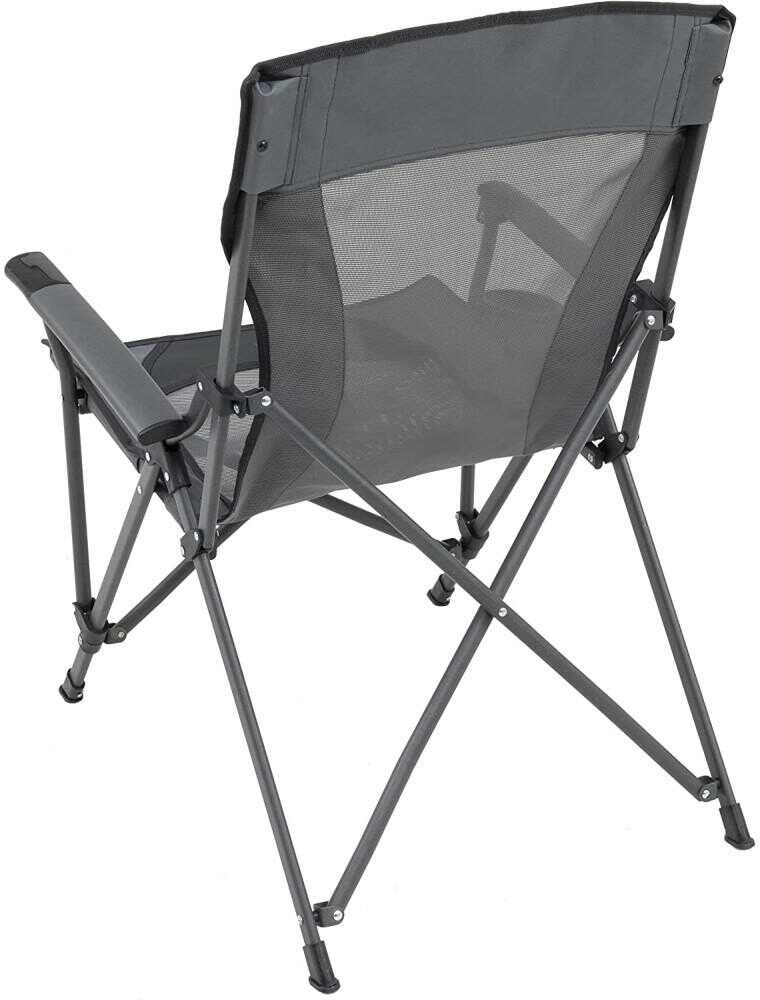 Alps Browning Fireside Camping Chair Charcoal/Grey With Pink Buckmark