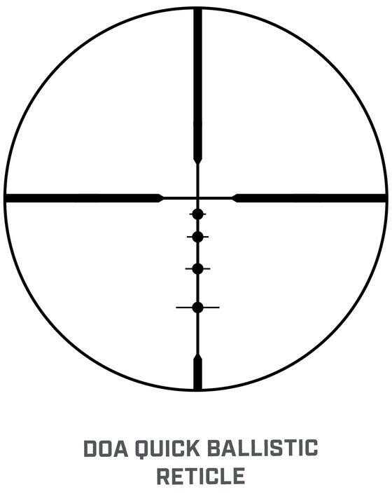 Bushnell Banner-2 Rifle Scope - 3-9x50 1" SFP Doa Quick Ballistic Reticle Non-Illum w Rings - Black