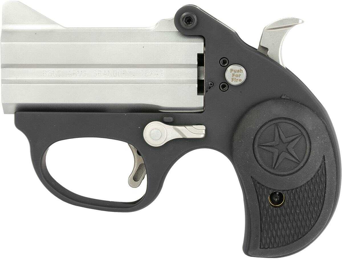 Bond Arms BASL Stinger Break Open Derringer Pistol 380ACP 3" Matte Stainless Barrel 2Rd Capacity Black Rubber Grips Anodized Finish